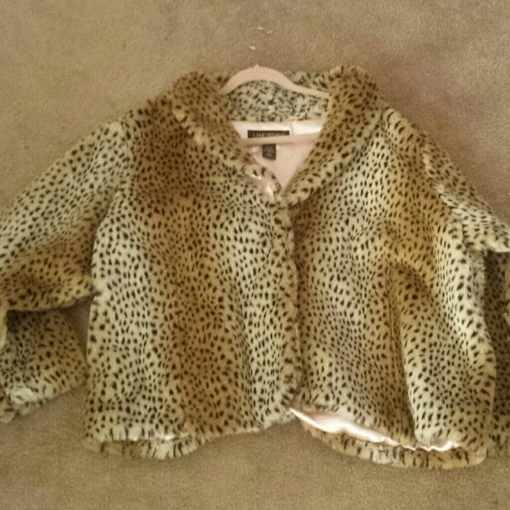 Faux fur car coat